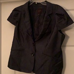 Blue denim look jacket